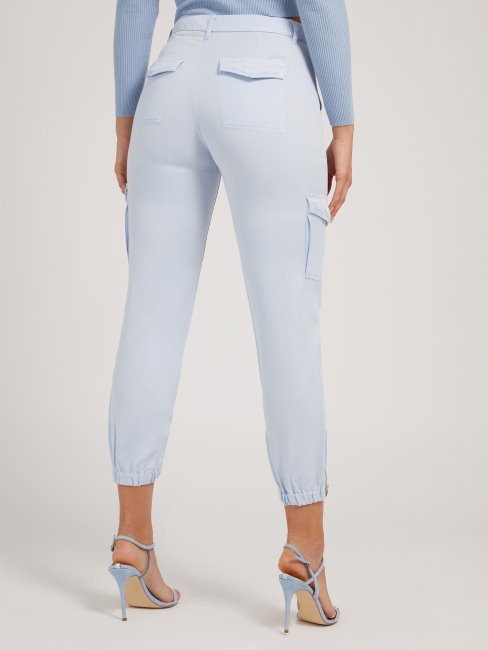 Pantalon Denim Cargo Guess Bleu Clair