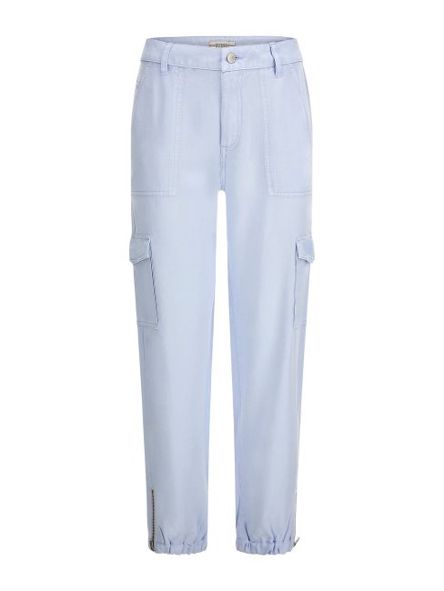Pantalon Denim Cargo Guess Bleu Clair