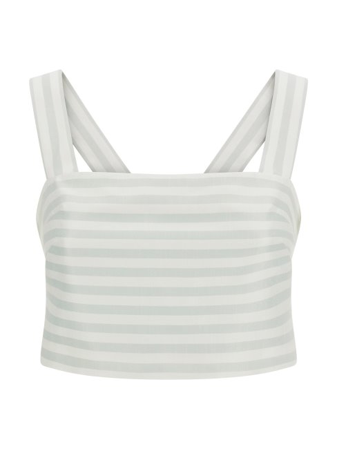 Top Bleu Clair Guess Marciano à Rayures