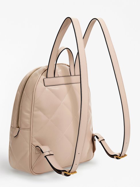 Sac à Dos Matelassé Beige Guess Vikky