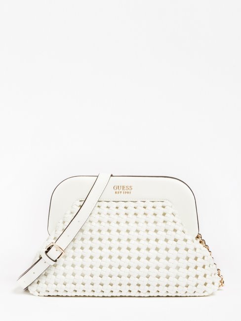 Pochette Tressée Sicilia Blanc Guess