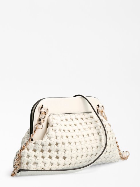 Pochette Tressée Sicilia Blanc Guess