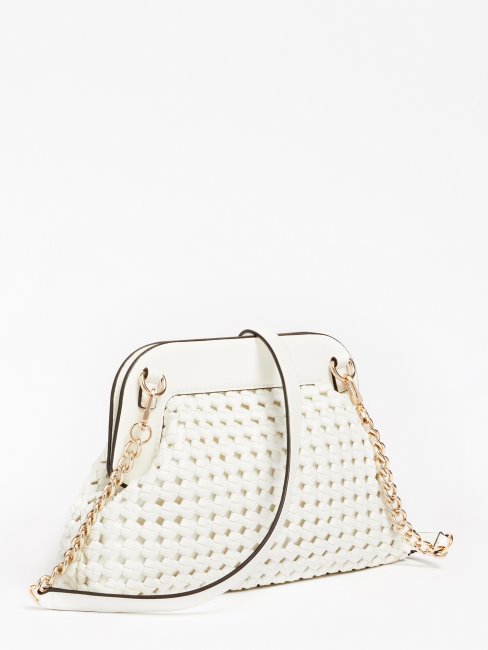 Pochette Tressée Sicilia Blanc Guess