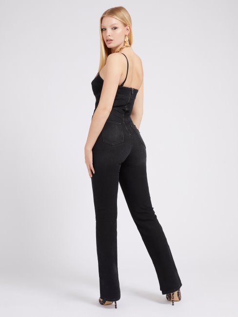 Combinaison En Jean Skinny Noir Guess