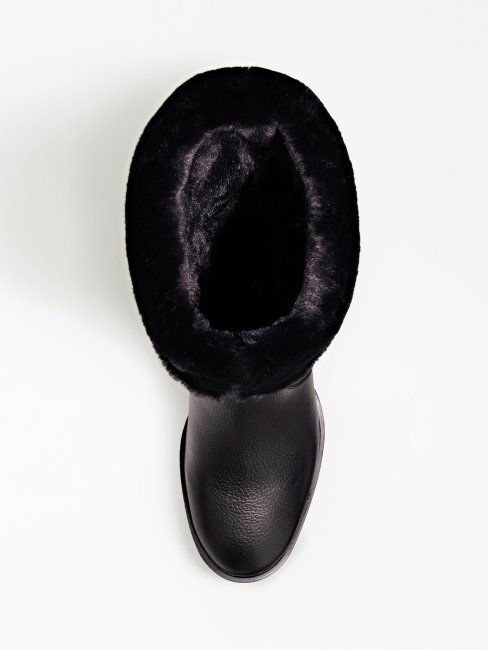 Guess Bottines Timoty Noires En Fausse Fourrure