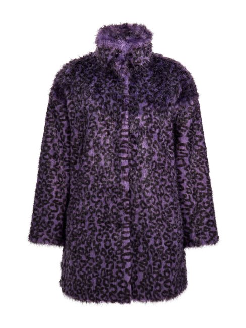 Guess Marciano Manteau En Fausse Fourrure Violet
