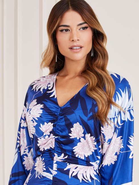Marciano Robe Imprimée Sur L'ensemble Bleu Multi Guess