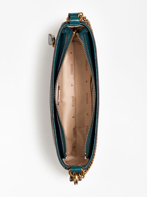 Guess Katey Sac Bandoulière Imprimé Python Bleu