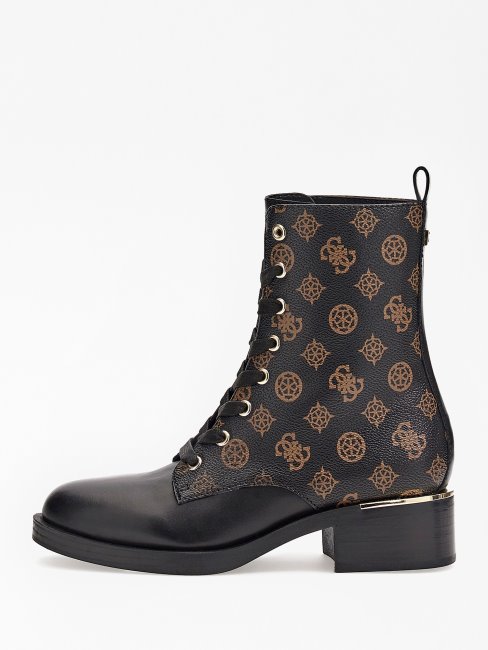 Taelin 4g Peony Logo Bottes De Combat Marron Guess