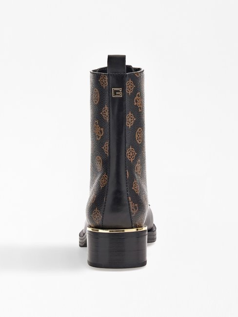 Taelin 4g Peony Logo Bottes De Combat Marron Guess