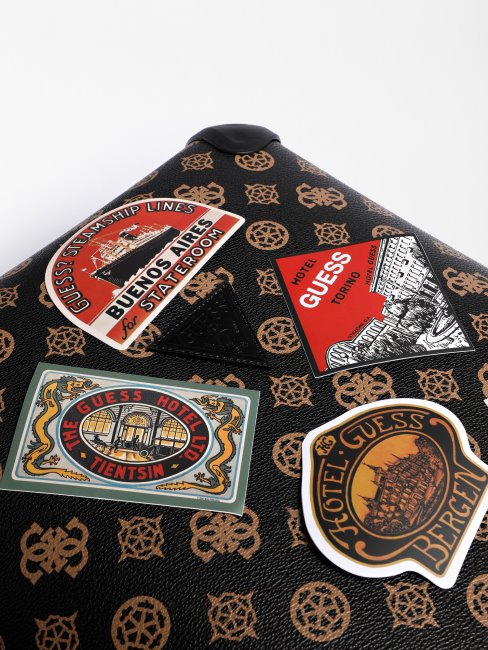 Char à Roulettes Guess Wilder 4g Avec Logo Pivoine