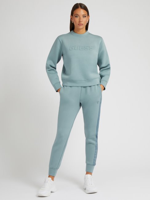 Sweat à Logo Sur Le Devant Vert Guess