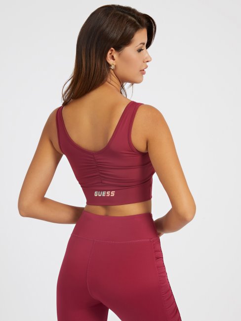 Guess Soutien-gorge Actif Détails Drapés Violet