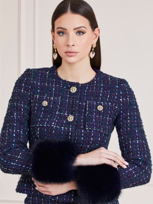 Robe En Marciano Tweed Guess Violet Multi