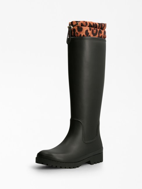 Botte De Pluie à Imprimé Animal Reisa Guess Noir