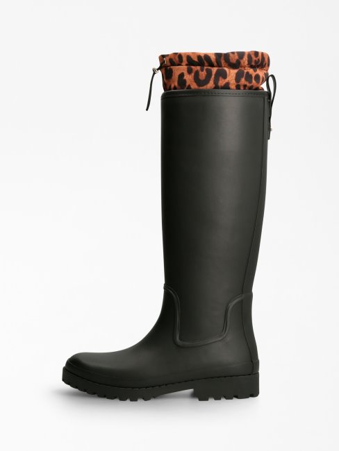 Botte De Pluie à Imprimé Animal Reisa Guess Noir