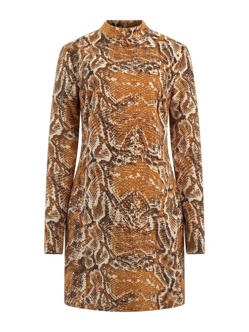 Guess Marciano Peignoir En Simili Daim Marron Multi