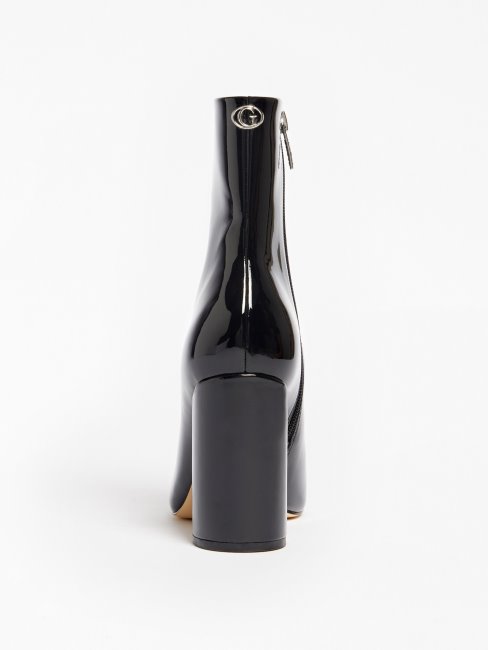 Bottes Guess Noires En Cuir Verni