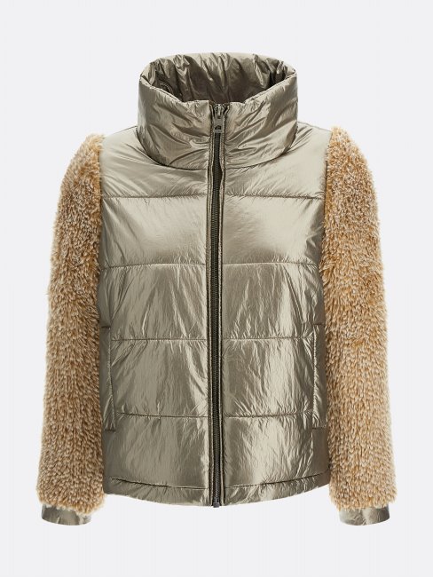 Veste Fausse Fourrure Guess Bronze