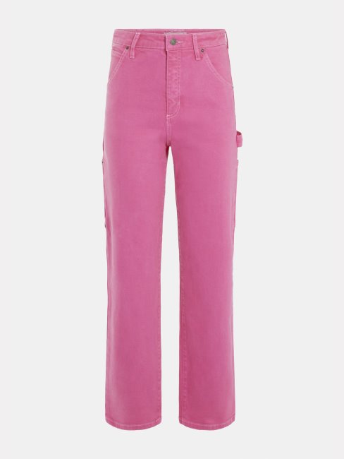 Guess Pantalon Denim Cargo Rose