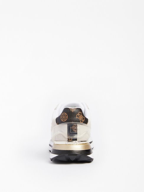 Guess Jazet Suede-insert Chaussures De Course Blanc