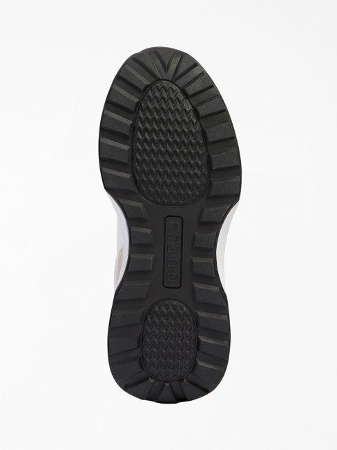 Guess Jazet Suede-insert Chaussures De Course Blanc