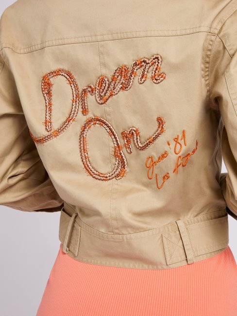 Veste Broderie Dos Beige Guess
