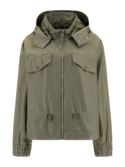 Veste Coupe-vent à Capuche Verte Guess