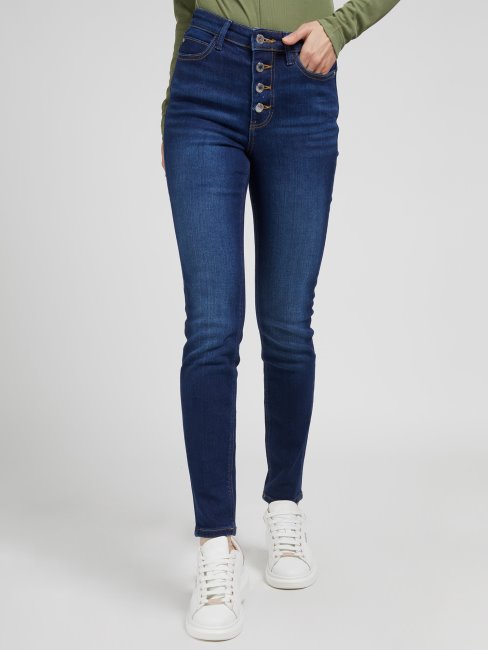 Pantalon En Denim Coupe Skinny Tendance Guess Nouvelle Tendance