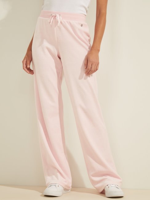 Guess Pantalon Chenille Rose Clair