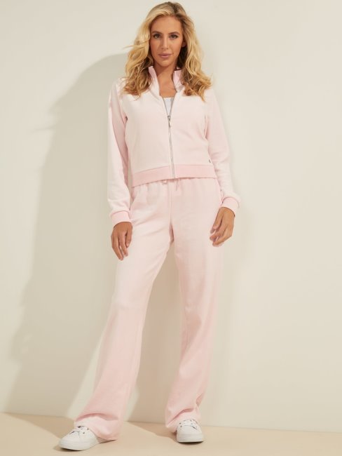 Guess Pantalon Chenille Rose Clair