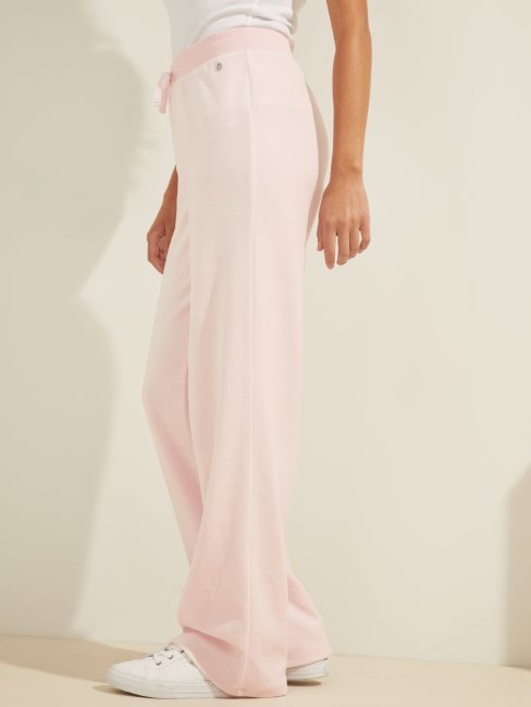Guess Pantalon Chenille Rose Clair