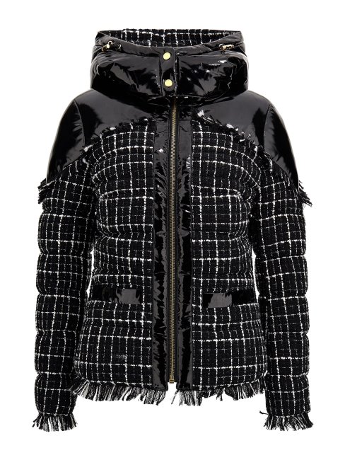 Doudoune Marciano Tweed Noir Multi Guess