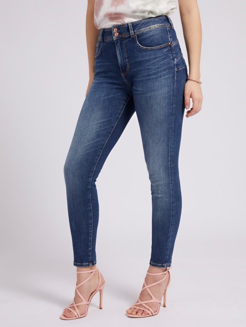 Pantalon Denim Coupé Skinny Guess Bleu Tendance Mode