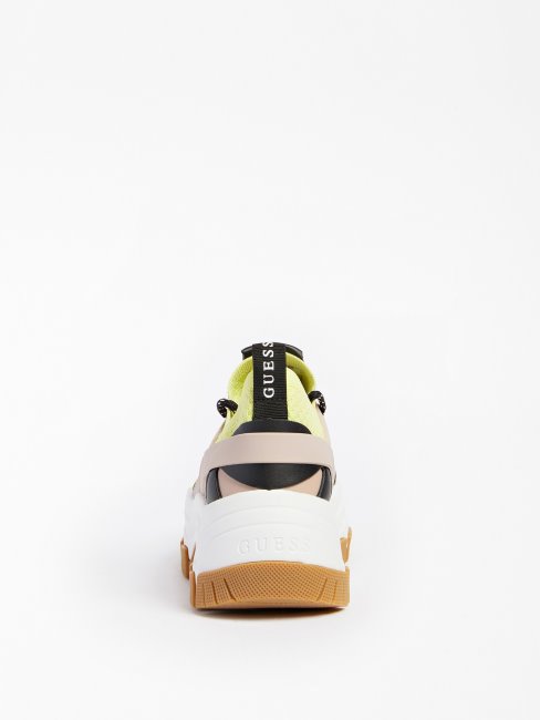 Chaussures De Course Braydin Colour-block Jaune Guess