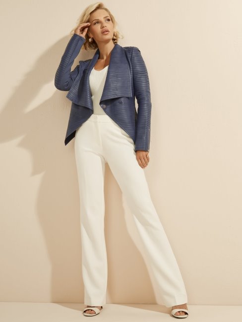 Robe En Cuir Bleu Guess Martien