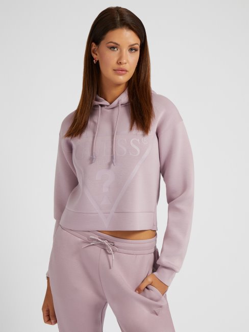 Guess Sweat Violet à Logo Sur Le Devant