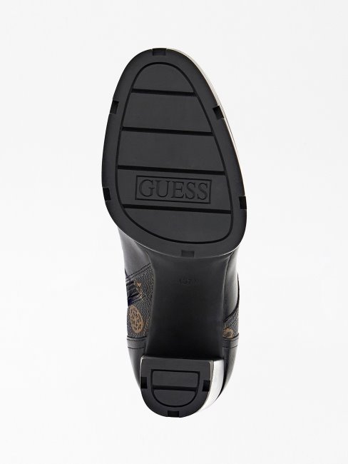 Guess Bottes Basses à Logo Pivoine 4g Brown Bills