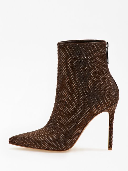 Bottines Guess Selma Marron à Strass