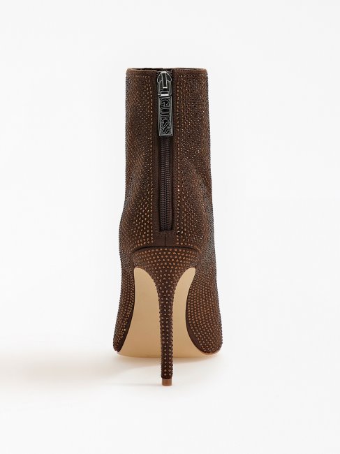 Bottines Guess Selma Marron à Strass