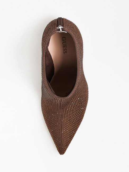 Bottines Guess Selma Marron à Strass