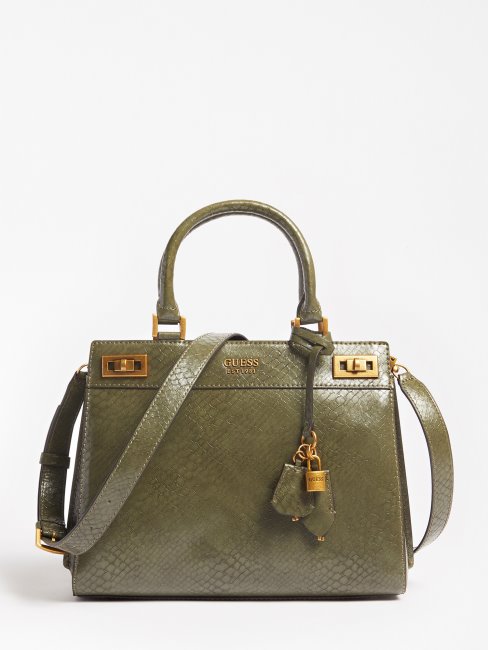 Sac à Main Katey Python Imprimé Vert Guess