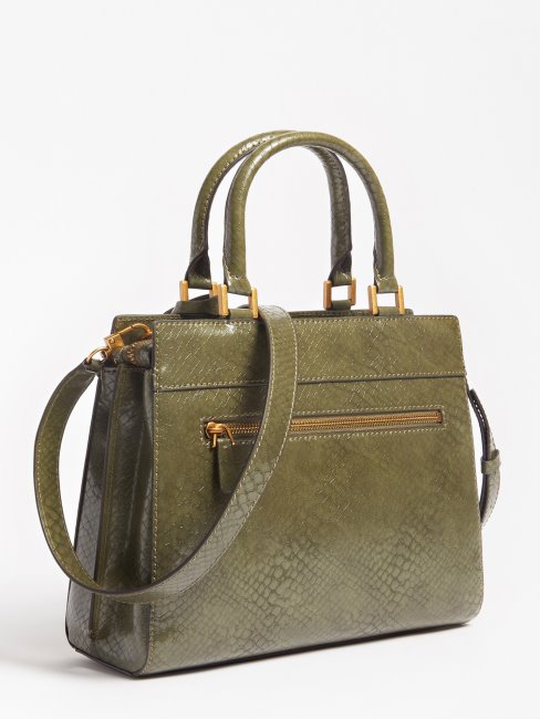 Sac à Main Katey Python Imprimé Vert Guess