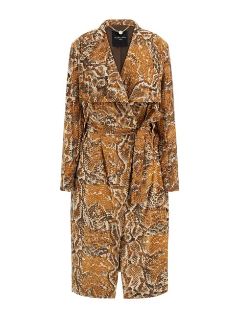 Guess Trench Imitation Suède Marron Multi Marciano