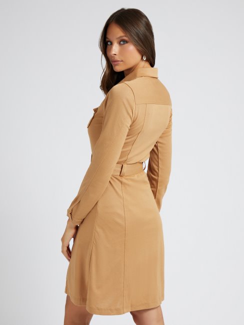 Robe Chemisier Guess Marron