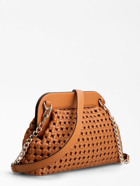 Pochette Tressée Sicilia Marron Guess