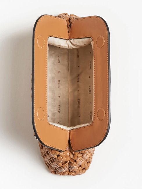 Pochette Tressée Sicilia Marron Guess