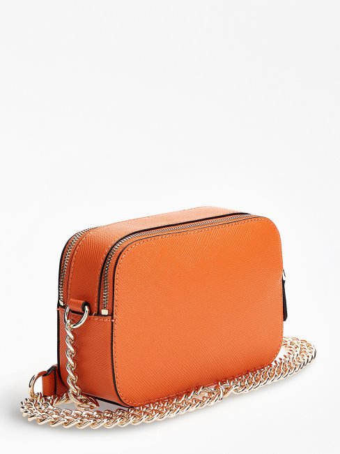 Sac Besace Saffiano Noelle Orange Guess