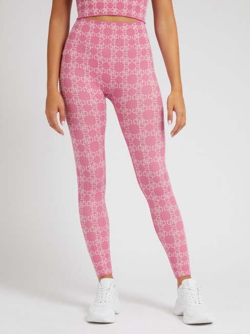 Legging Guess All Over Logo Violet