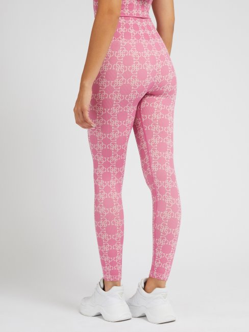 Legging Guess All Over Logo Violet